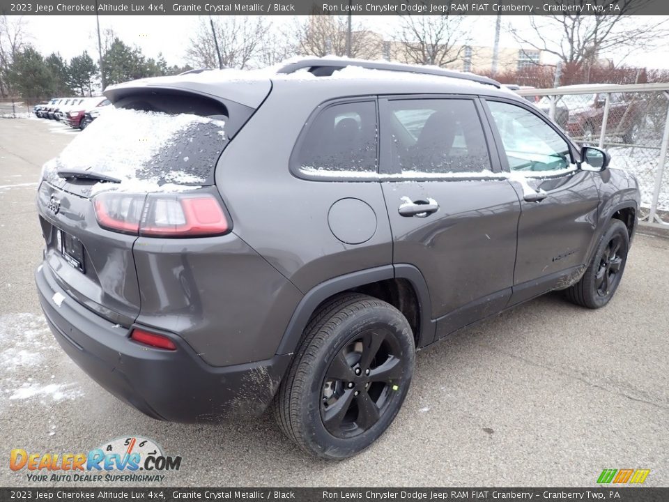 2023 Jeep Cherokee Altitude Lux 4x4 Granite Crystal Metallic / Black Photo #6