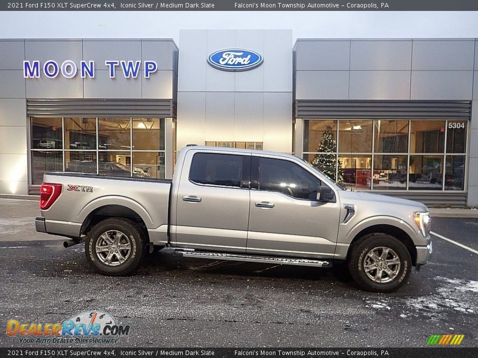 2021 Ford F150 XLT SuperCrew 4x4 Iconic Silver / Medium Dark Slate Photo #1