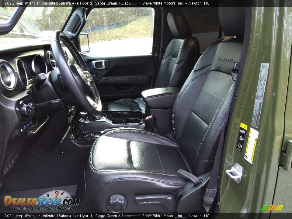 Front Seat of 2021 Jeep Wrangler Unlimited Sahara 4xe Hybrid Photo #12
