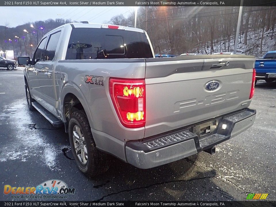 2021 Ford F150 XLT SuperCrew 4x4 Iconic Silver / Medium Dark Slate Photo #4