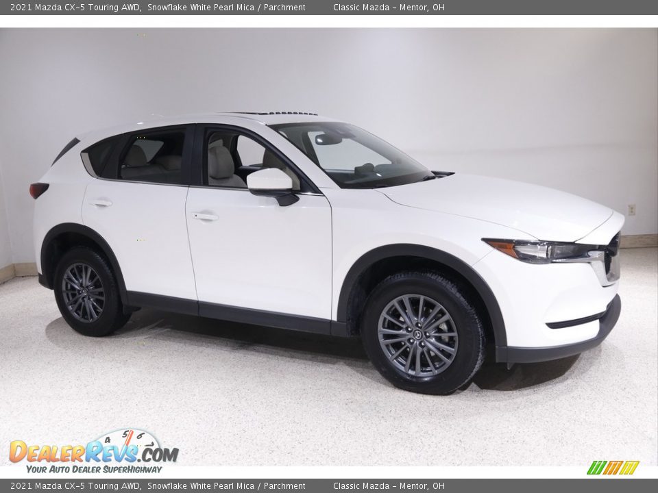 2021 Mazda CX-5 Touring AWD Snowflake White Pearl Mica / Parchment Photo #1