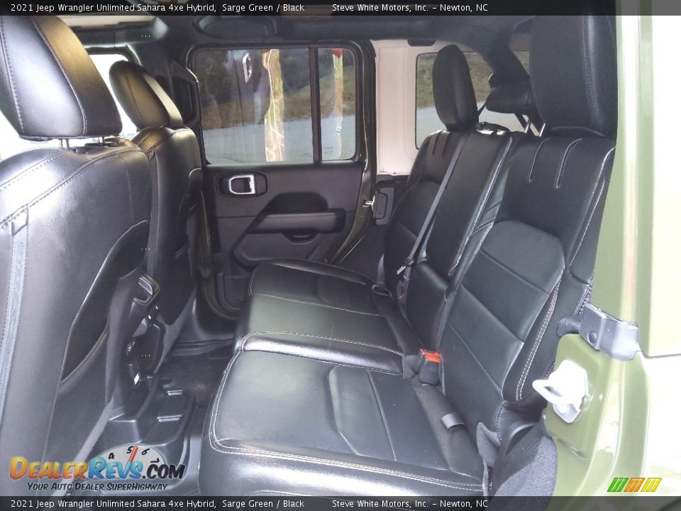 Rear Seat of 2021 Jeep Wrangler Unlimited Sahara 4xe Hybrid Photo #15