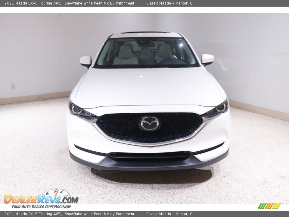 2021 Mazda CX-5 Touring AWD Snowflake White Pearl Mica / Parchment Photo #2