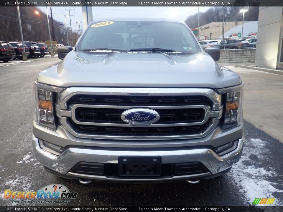2021 Ford F150 XLT SuperCrew 4x4 Iconic Silver / Medium Dark Slate Photo #7
