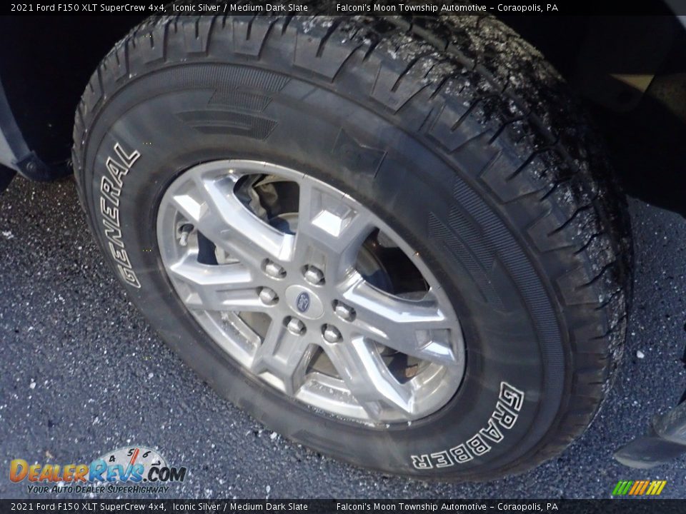 2021 Ford F150 XLT SuperCrew 4x4 Iconic Silver / Medium Dark Slate Photo #9