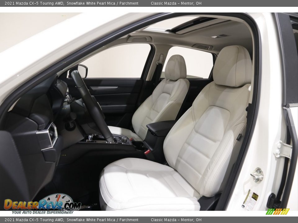 2021 Mazda CX-5 Touring AWD Snowflake White Pearl Mica / Parchment Photo #5