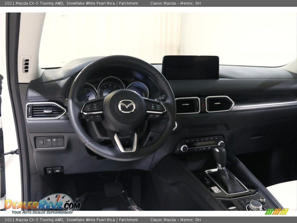 2021 Mazda CX-5 Touring AWD Snowflake White Pearl Mica / Parchment Photo #6