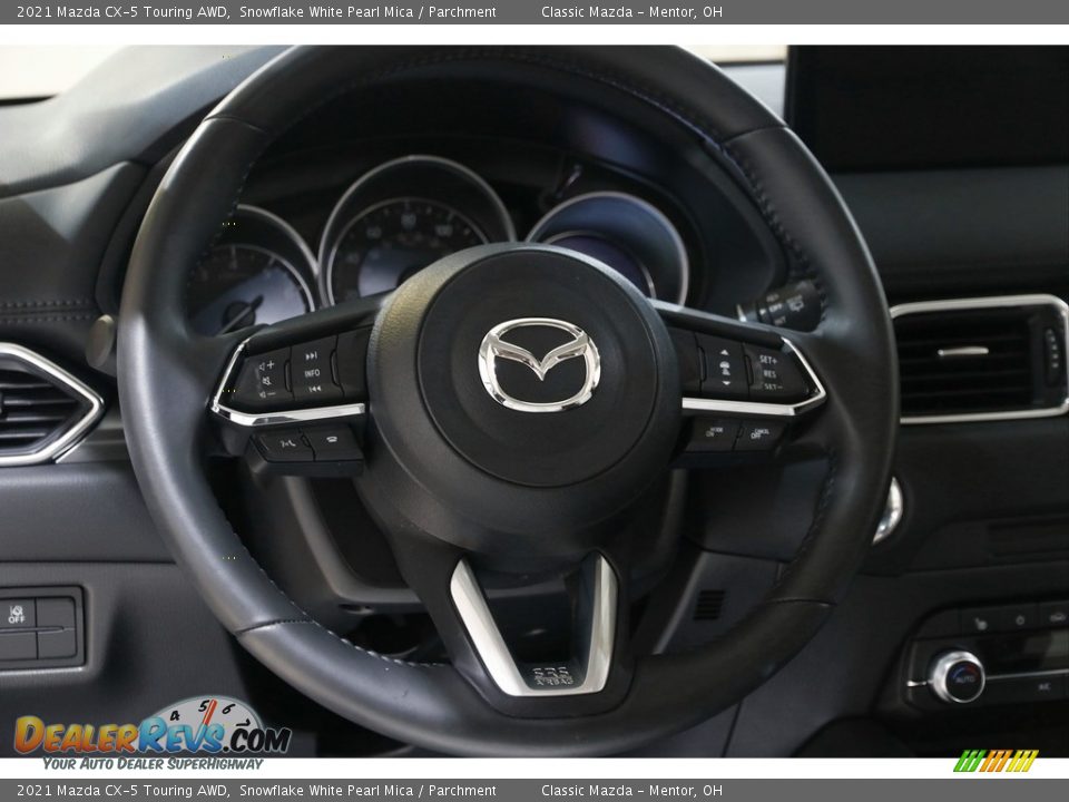 2021 Mazda CX-5 Touring AWD Snowflake White Pearl Mica / Parchment Photo #7