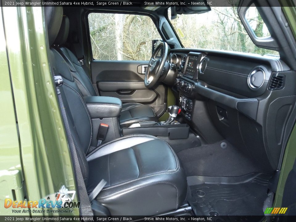 Front Seat of 2021 Jeep Wrangler Unlimited Sahara 4xe Hybrid Photo #19