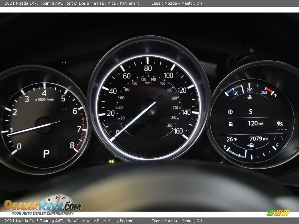 2021 Mazda CX-5 Touring AWD Snowflake White Pearl Mica / Parchment Photo #8