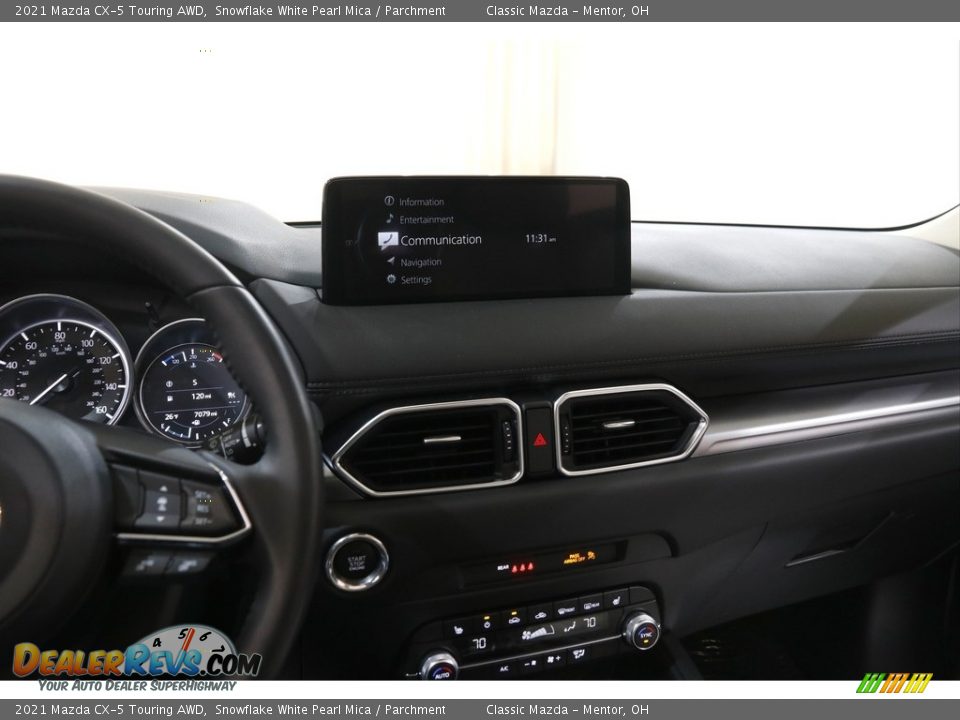 2021 Mazda CX-5 Touring AWD Snowflake White Pearl Mica / Parchment Photo #9
