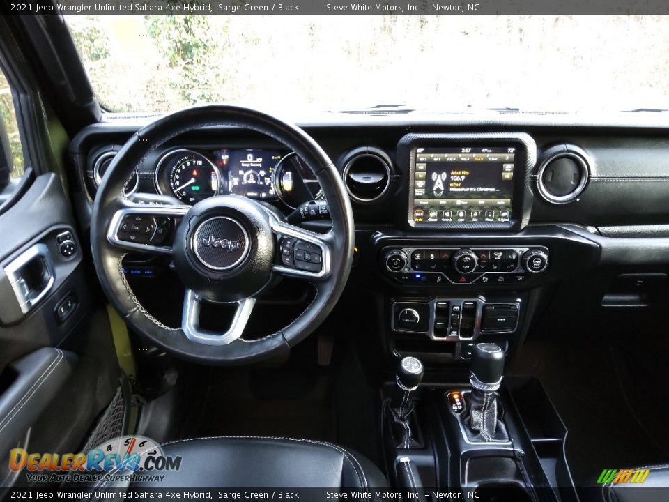 Dashboard of 2021 Jeep Wrangler Unlimited Sahara 4xe Hybrid Photo #20