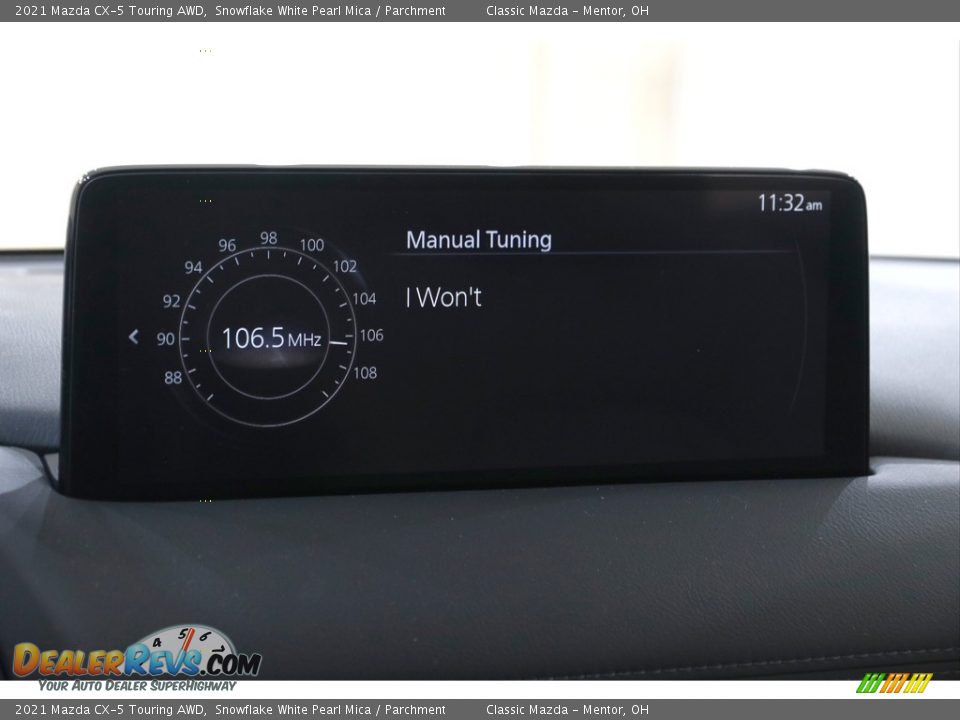 2021 Mazda CX-5 Touring AWD Snowflake White Pearl Mica / Parchment Photo #11