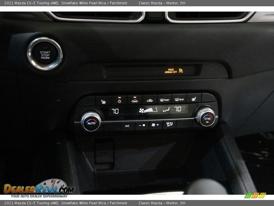 2021 Mazda CX-5 Touring AWD Snowflake White Pearl Mica / Parchment Photo #13