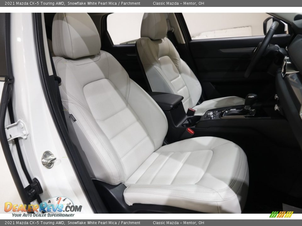 2021 Mazda CX-5 Touring AWD Snowflake White Pearl Mica / Parchment Photo #15
