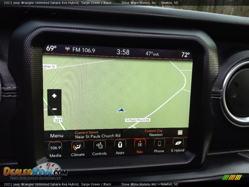 Navigation of 2021 Jeep Wrangler Unlimited Sahara 4xe Hybrid Photo #26