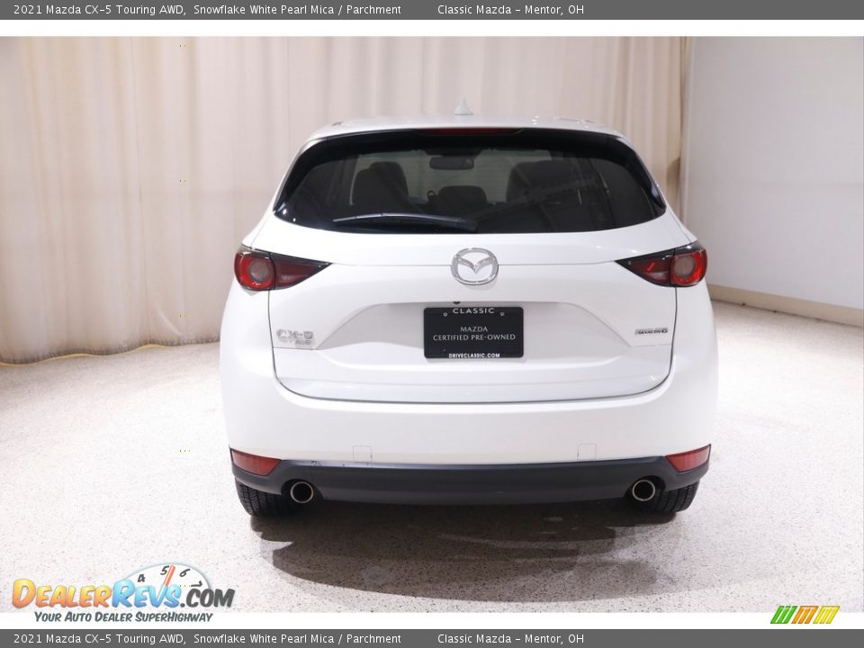 2021 Mazda CX-5 Touring AWD Snowflake White Pearl Mica / Parchment Photo #18
