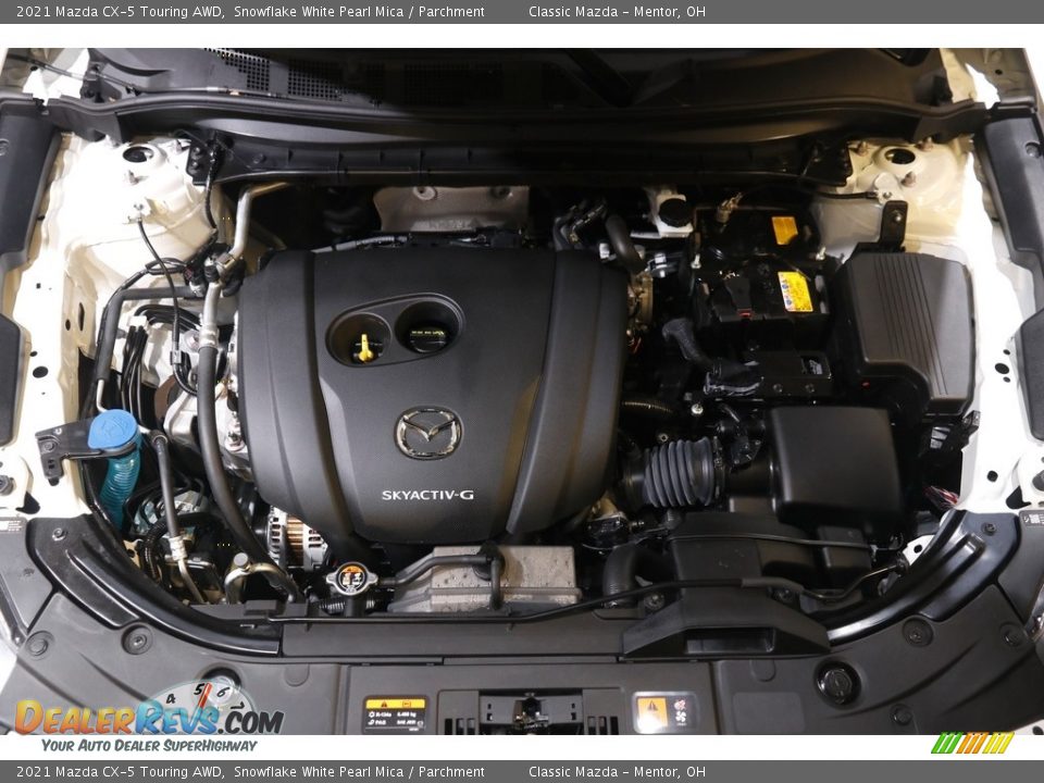 2021 Mazda CX-5 Touring AWD Snowflake White Pearl Mica / Parchment Photo #19