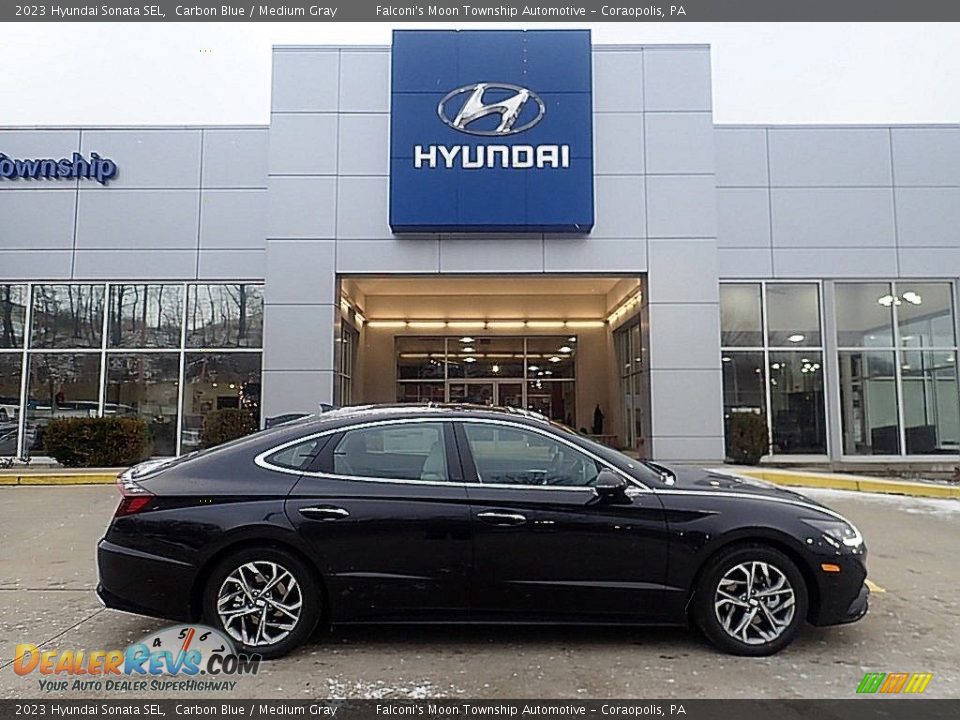 2023 Hyundai Sonata SEL Carbon Blue / Medium Gray Photo #1