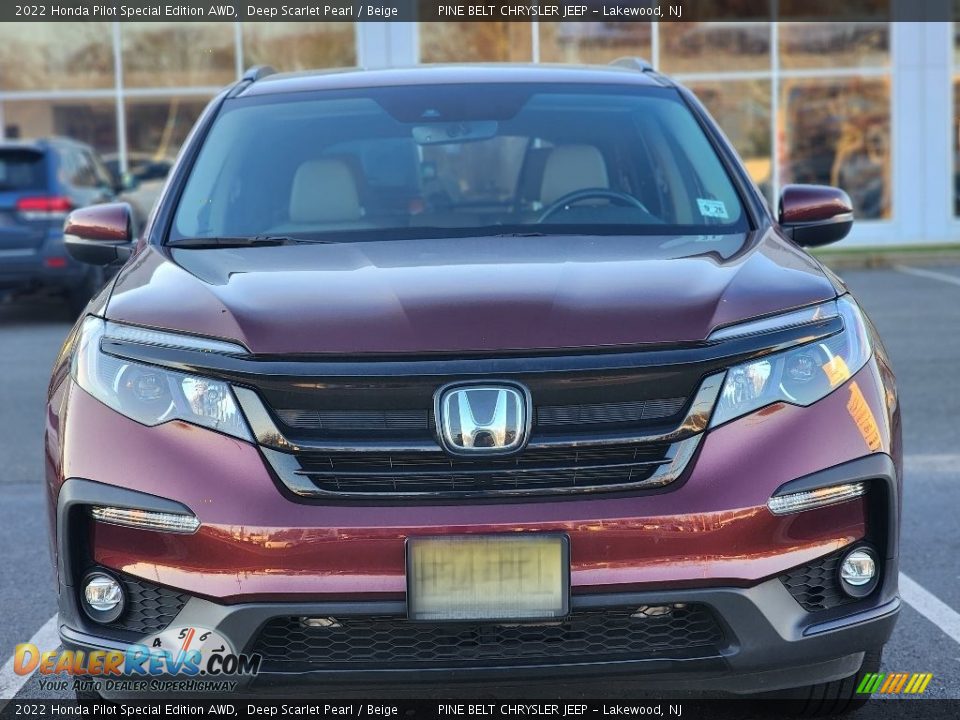 2022 Honda Pilot Special Edition AWD Deep Scarlet Pearl / Beige Photo #2