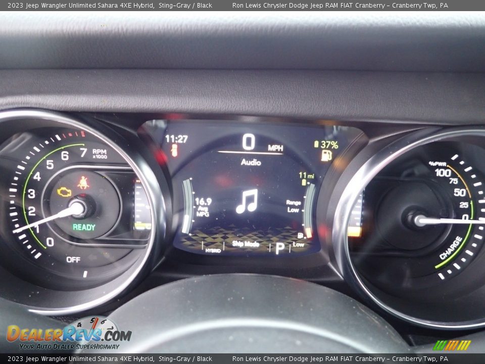 2023 Jeep Wrangler Unlimited Sahara 4XE Hybrid Sting-Gray / Black Photo #16