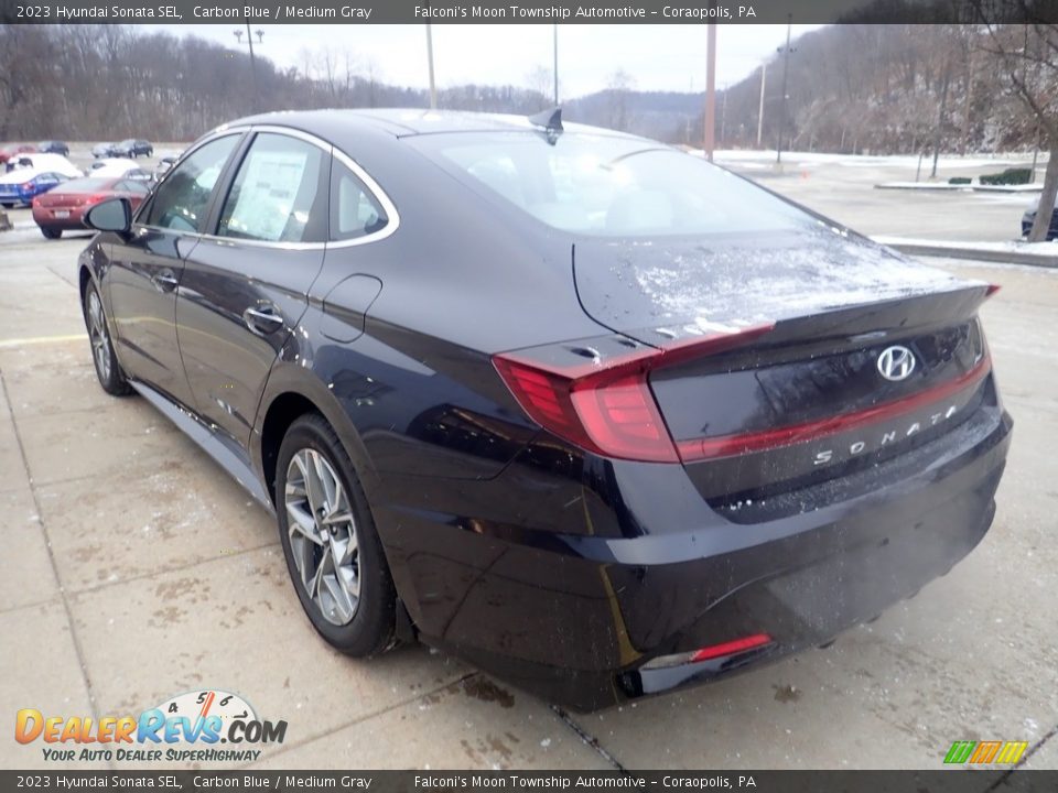 2023 Hyundai Sonata SEL Carbon Blue / Medium Gray Photo #4