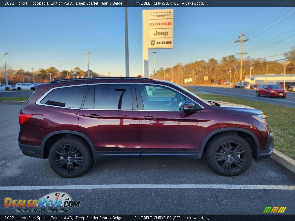 2022 Honda Pilot Special Edition AWD Deep Scarlet Pearl / Beige Photo #6