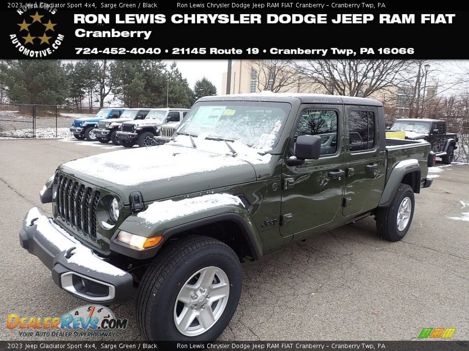 2023 Jeep Gladiator Sport 4x4 Sarge Green / Black Photo #1