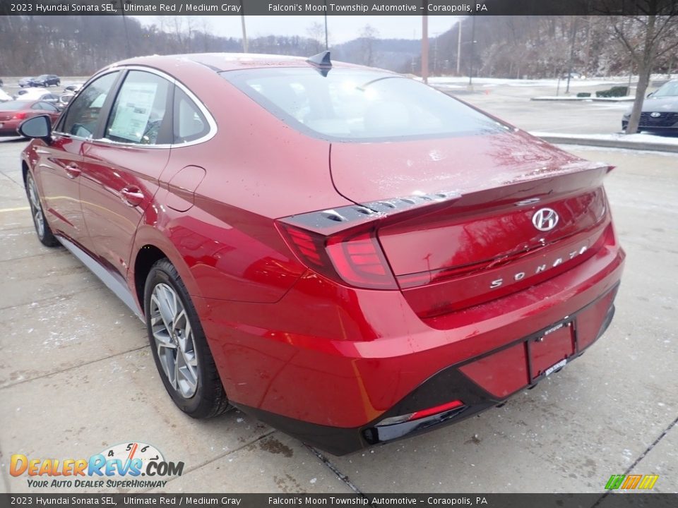 2023 Hyundai Sonata SEL Ultimate Red / Medium Gray Photo #4