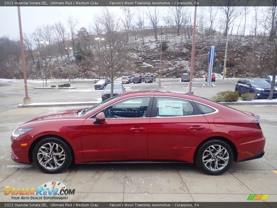 Ultimate Red 2023 Hyundai Sonata SEL Photo #5