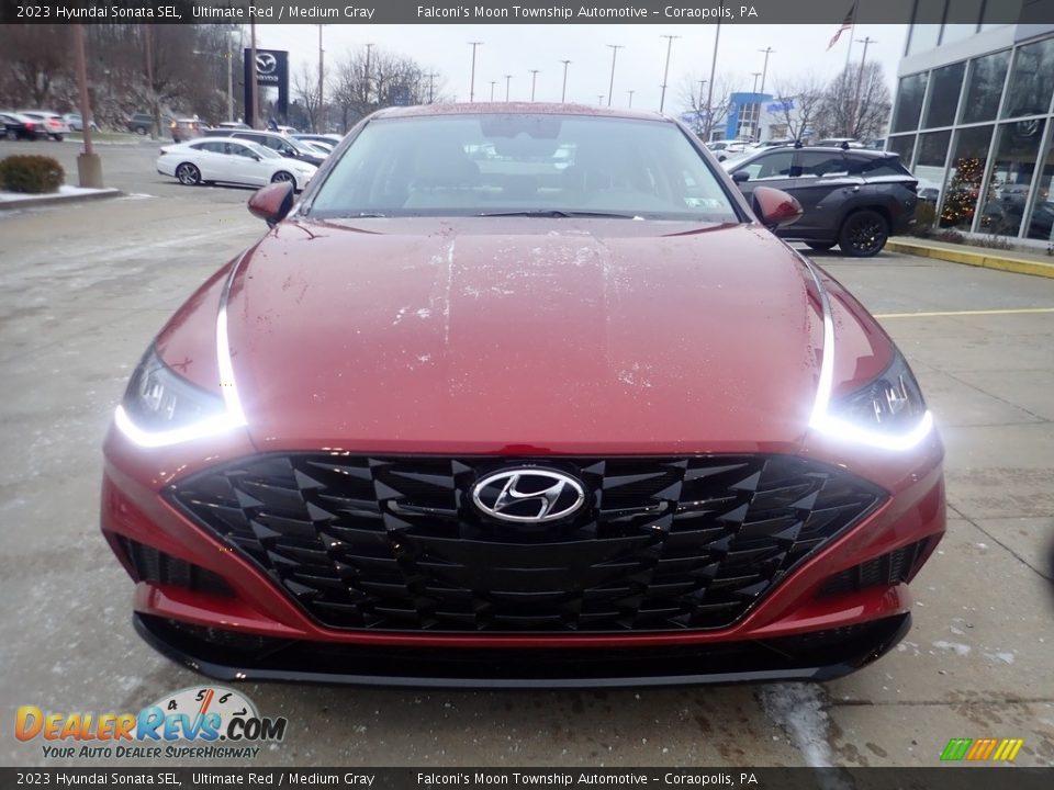 2023 Hyundai Sonata SEL Ultimate Red / Medium Gray Photo #7