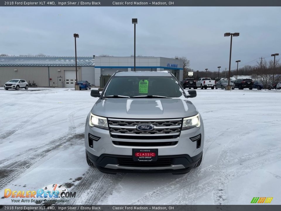 2018 Ford Explorer XLT 4WD Ingot Silver / Ebony Black Photo #2