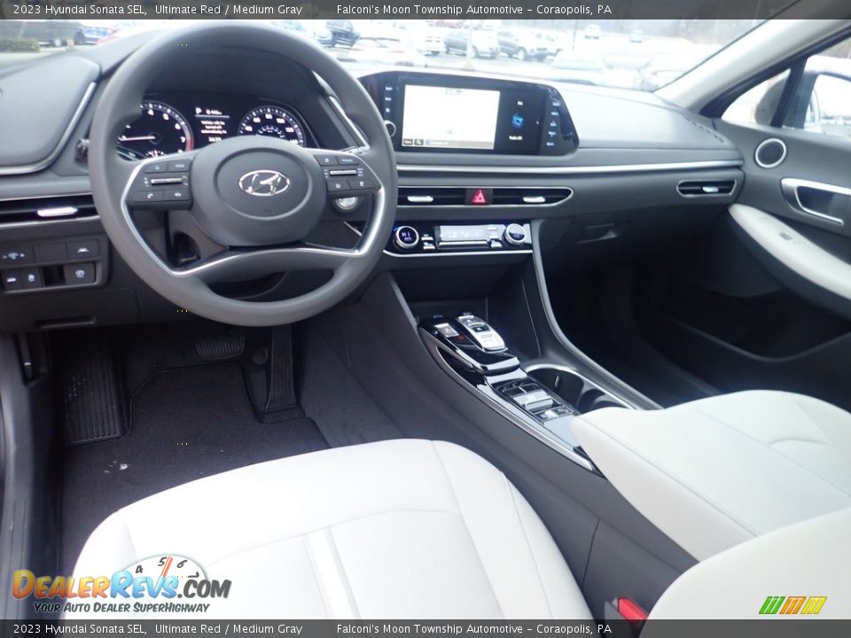 Medium Gray Interior - 2023 Hyundai Sonata SEL Photo #12