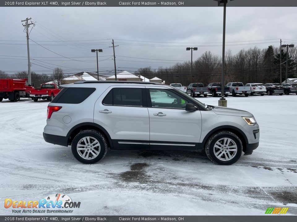 2018 Ford Explorer XLT 4WD Ingot Silver / Ebony Black Photo #5