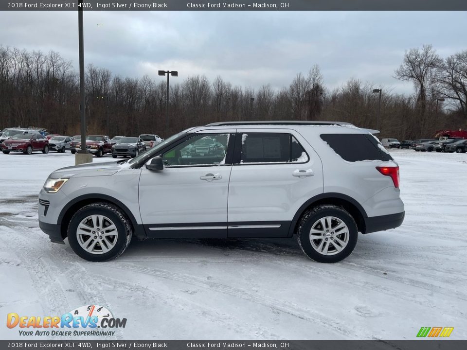 2018 Ford Explorer XLT 4WD Ingot Silver / Ebony Black Photo #8