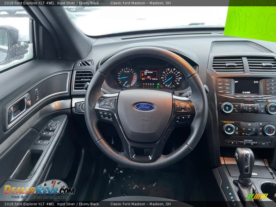 2018 Ford Explorer XLT 4WD Ingot Silver / Ebony Black Photo #9