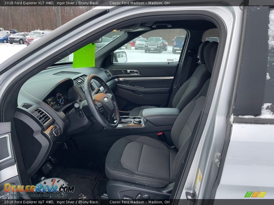 2018 Ford Explorer XLT 4WD Ingot Silver / Ebony Black Photo #11