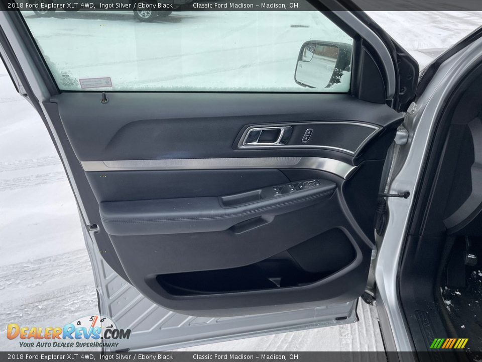 2018 Ford Explorer XLT 4WD Ingot Silver / Ebony Black Photo #12