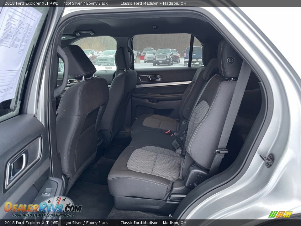 2018 Ford Explorer XLT 4WD Ingot Silver / Ebony Black Photo #13