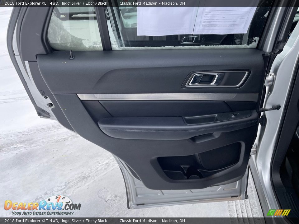 2018 Ford Explorer XLT 4WD Ingot Silver / Ebony Black Photo #14