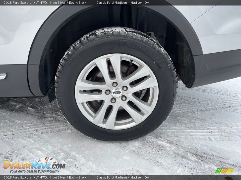 2018 Ford Explorer XLT 4WD Ingot Silver / Ebony Black Photo #16