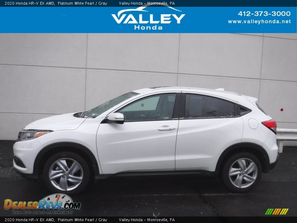 2020 Honda HR-V EX AWD Platinum White Pearl / Gray Photo #2