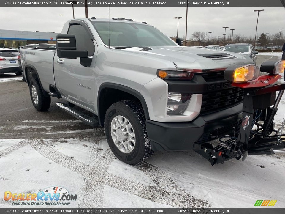 2020 Chevrolet Silverado 2500HD Work Truck Regular Cab 4x4 Silver Ice Metallic / Jet Black Photo #2