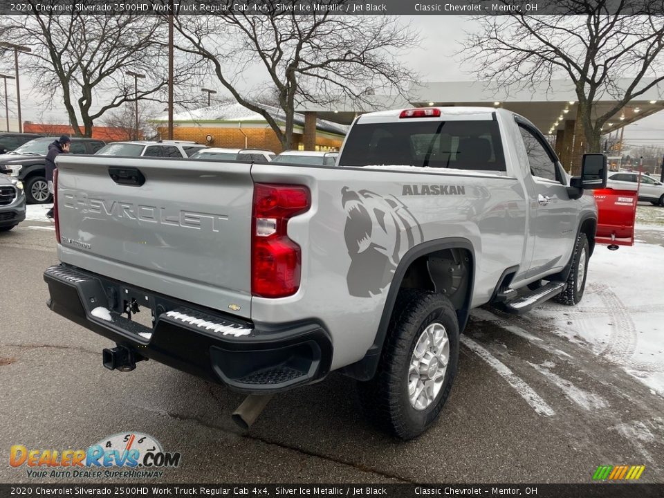 2020 Chevrolet Silverado 2500HD Work Truck Regular Cab 4x4 Silver Ice Metallic / Jet Black Photo #3