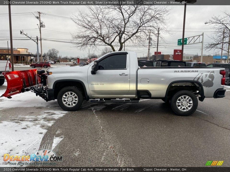 2020 Chevrolet Silverado 2500HD Work Truck Regular Cab 4x4 Silver Ice Metallic / Jet Black Photo #4