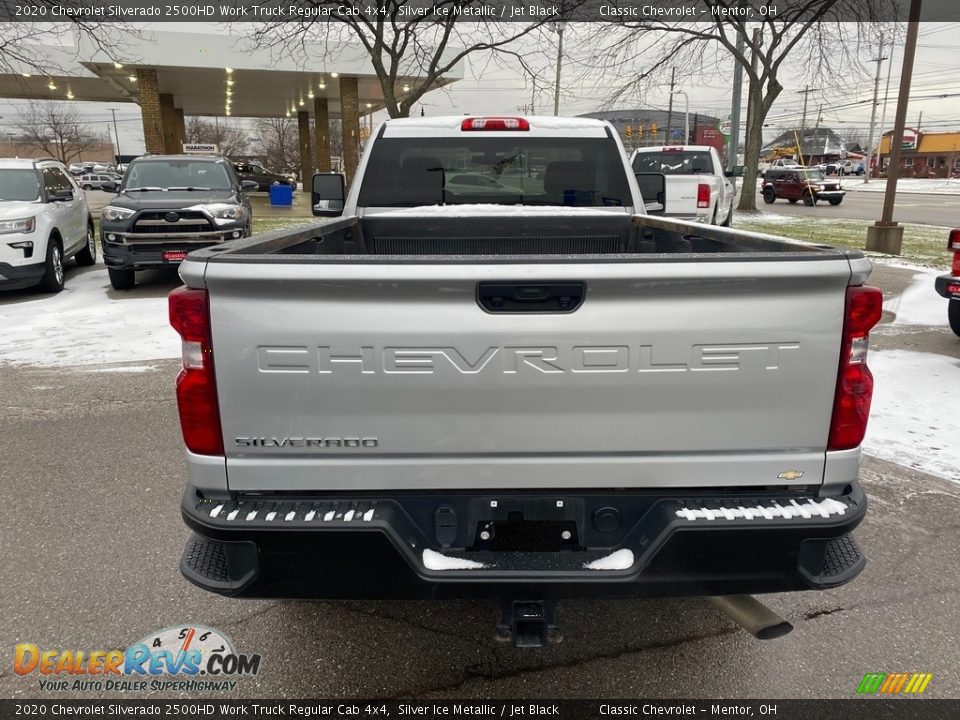 2020 Chevrolet Silverado 2500HD Work Truck Regular Cab 4x4 Silver Ice Metallic / Jet Black Photo #5