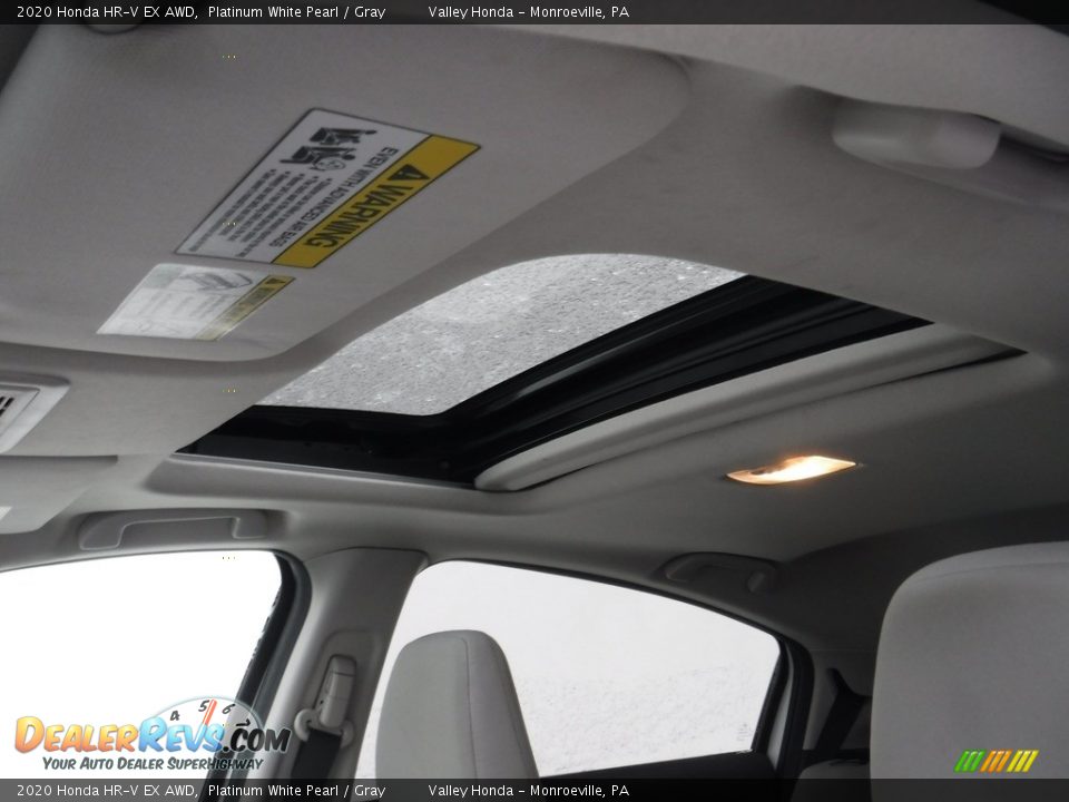 2020 Honda HR-V EX AWD Platinum White Pearl / Gray Photo #11