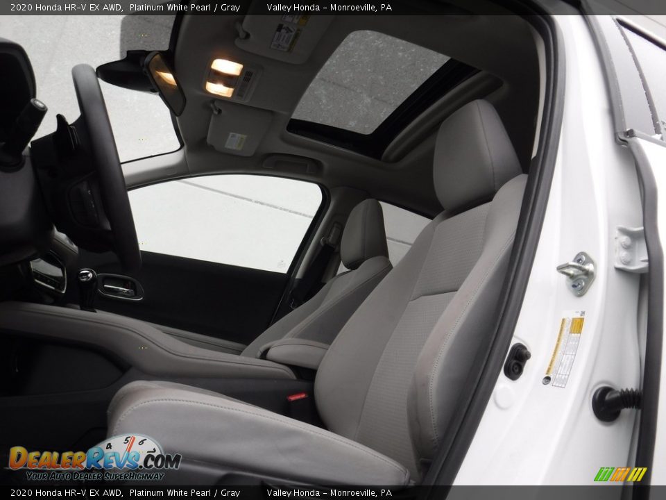2020 Honda HR-V EX AWD Platinum White Pearl / Gray Photo #15