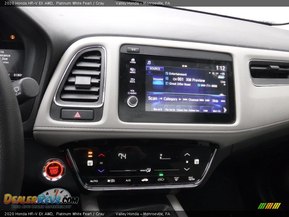 2020 Honda HR-V EX AWD Platinum White Pearl / Gray Photo #19