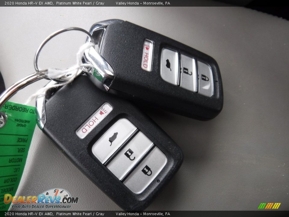 2020 Honda HR-V EX AWD Platinum White Pearl / Gray Photo #26